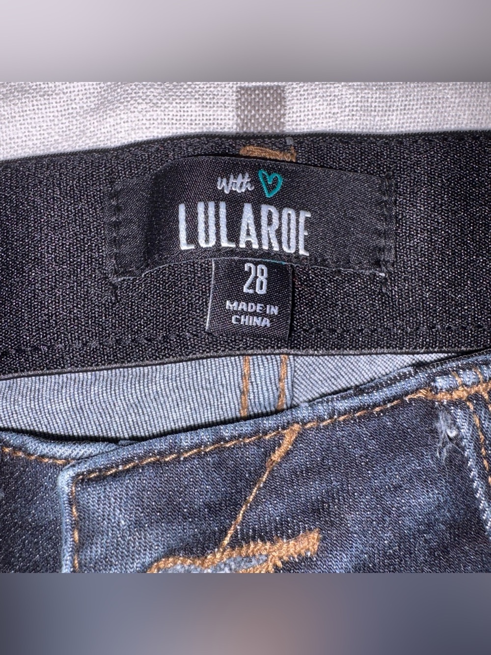 LuLaRoe Womes Dark Blue Jeans - 28